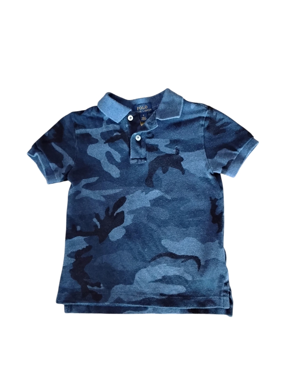 Polo by Ralph Lauren Boys' Navy Blue Camo Polo Size 5